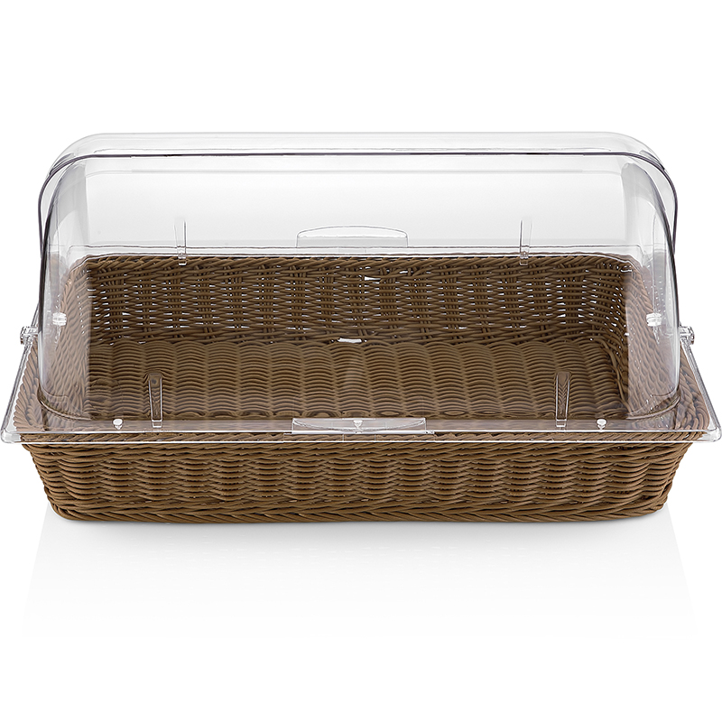 Козинка для хлеба квадратная с крышкой Roll Top